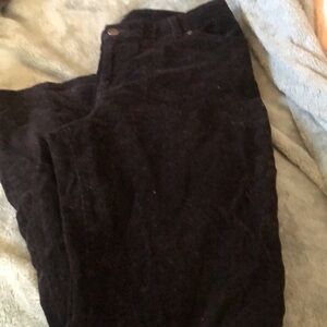 St. John's Bay Black Boot Cut Pants corduroy